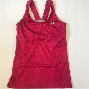 {Under Armour} Pink Tank Top built in bra